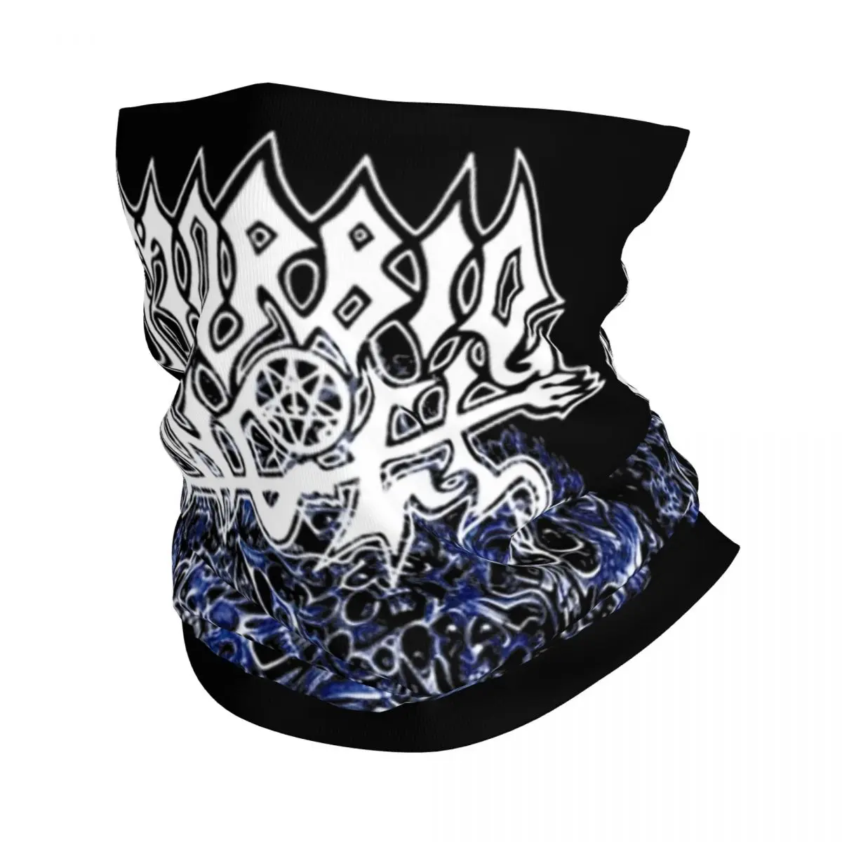 Morbid-Bandana con estampado de ángel para hombre y mujer, pasamontañas con estampado de música, máscara facial, bufanda, diadema para correr, Unisex, todas las estaciones