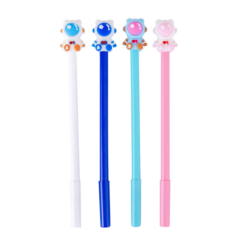 Wholesale cute creative cosmic starry sky colorful bear astronaut neutral pen, student stationery gifts prizes gifts