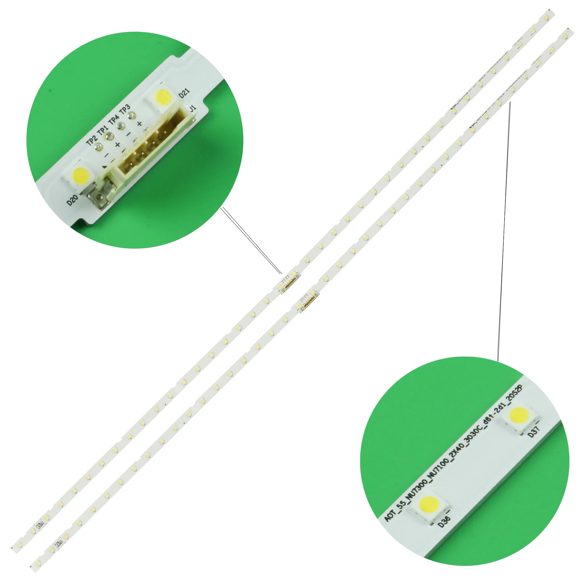 

Новая светодиодная лента с 40 лампами, 2 шт., для CY-NN055HGLV7H UN55RU7200F UN55NU6900BXZA UN55NU6950F UN55NU7200F UN55NU7175 UN55NU6950FXZA