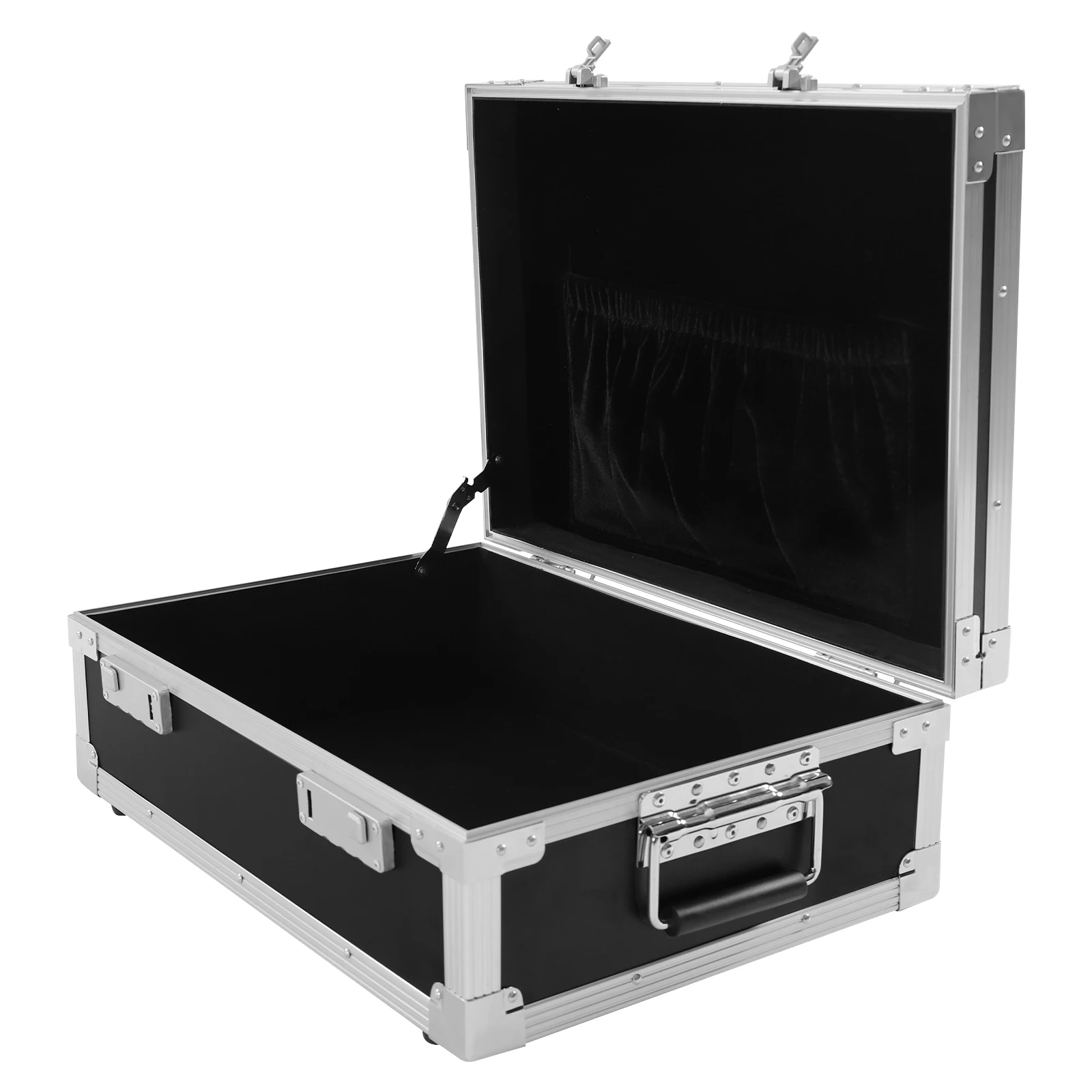 Aluminum Alloy Security Case, 18.35" Protective Storage Box with Customizable Foam, Combination Lock for Tools & Equipment