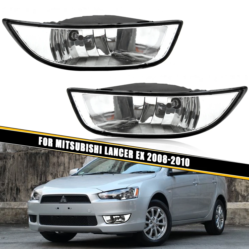 

Front Bumper Fog Lamp Upgrade Kit FOR Mitsubishi Lancer EX 2008 2009 2010 Version Additional Foglight Set Switch + Wiring