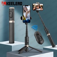 KEELEAD Handheld Selfie Stick Bluetooth Wireless Tripod Extendable Monopod with Remote for Huawei iPhone Xiaomi Phone Live