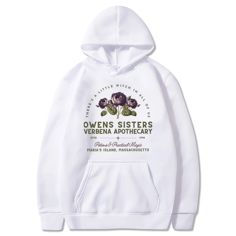 Practical Magic Hoodie Retro Movie 90s Witch Shirts Halloween Midnight Margaritas Hooded Sweater Trendy Halloween Gothic Hoodie