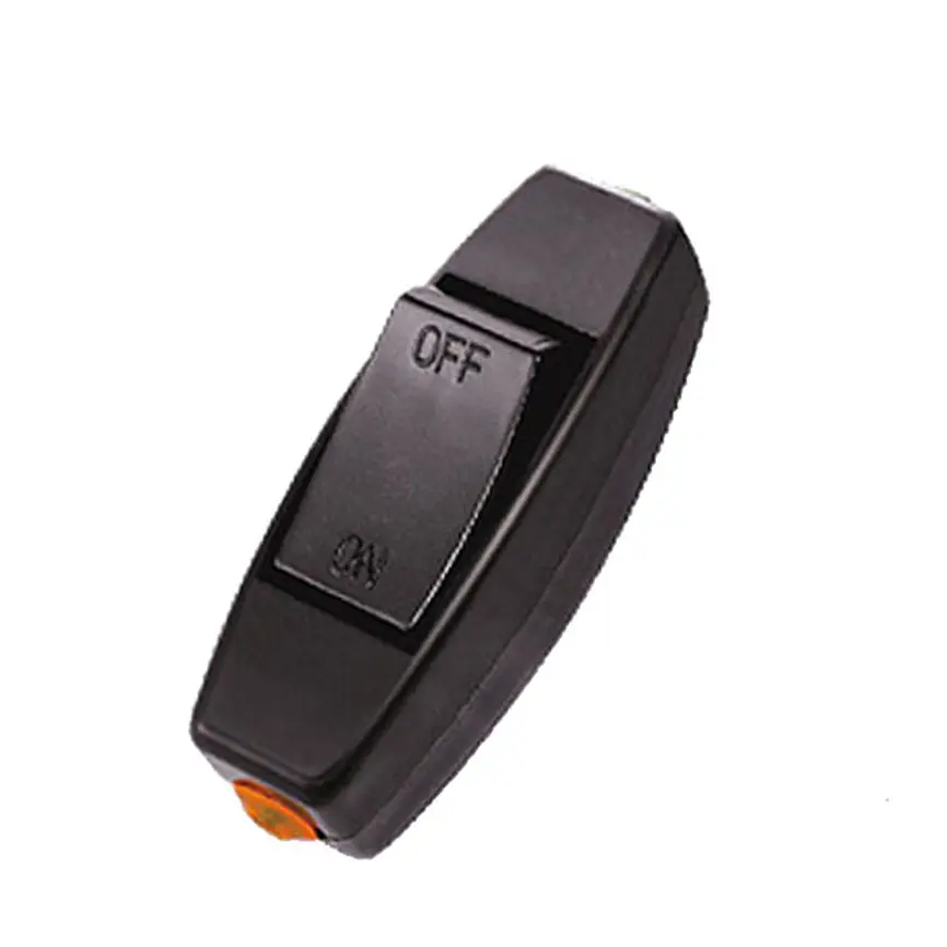 Rocker Switch AC 110V 220V 6A Lnline ON/OFF Table Lamp Desk Light Cord Control Switch Dropshipping 0105