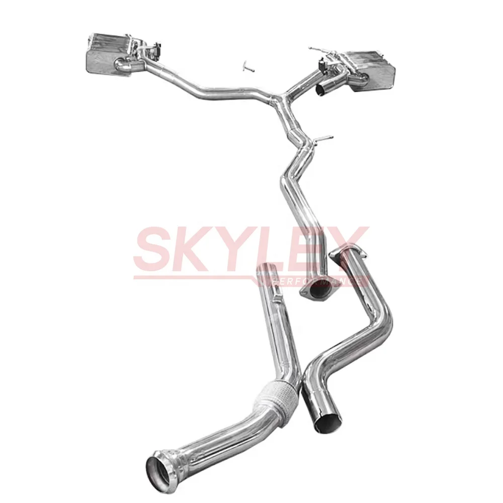 مصنع Oem Catback لمرسيدس بنز C300 C200/c250/c260 W206 W205 1.5t 2023 Ss304 ماسورة العادم مع التحكم الإلكتروني في الصمام