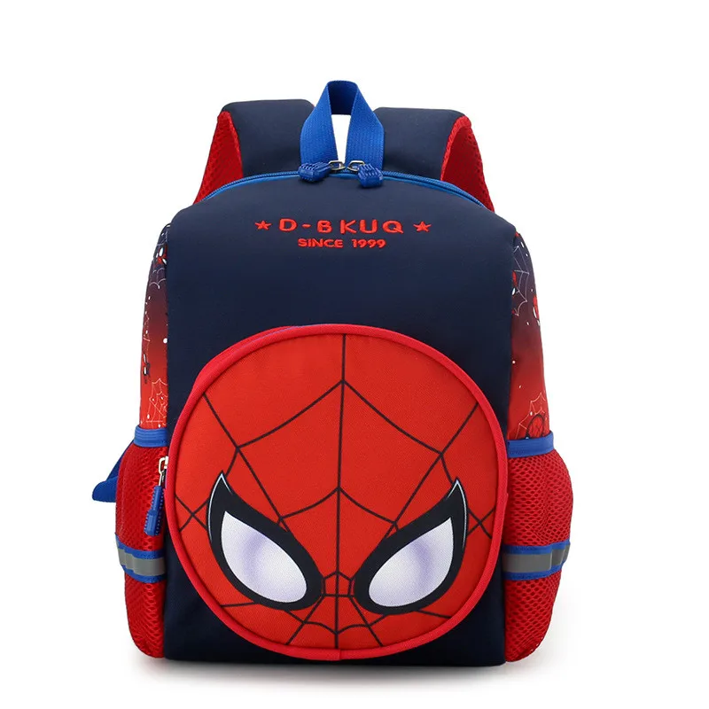 Spiderman Backpacks Cartoon Student School Bag 3d Stereo Kindergarten Super Heroes Backpack Children\'s Travel Bag for Kids Gifts