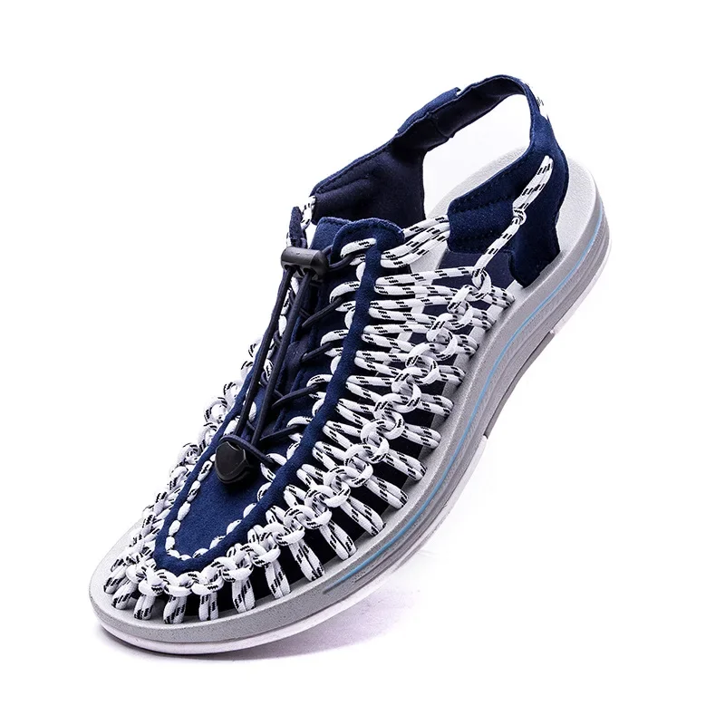 

Mens Gladiator Sandals Summer High Quality Handmade Weave Men's Shoes Slip-On Outdoor Casual Beach Men Sandals Sneakers Flat