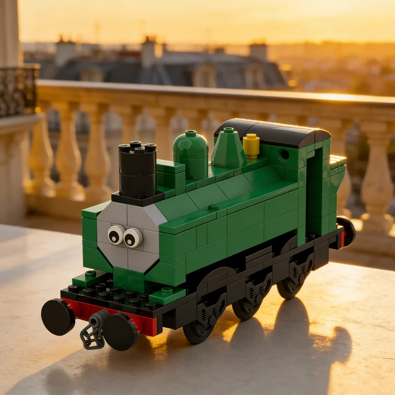 

170 деталей, конструктор MOC «Поезд-утка», архитектурные блоки, игрушка для сборки, рождественский подарок, креативная идея для творчества, развивающий конструктор для детей