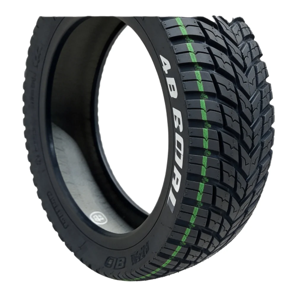 Tubeless Tire 80/55-7 for 7 Inch Electric Scooters 24.5cm OD 8.2cm Wide High Grip Rubber Long Lasting Traction