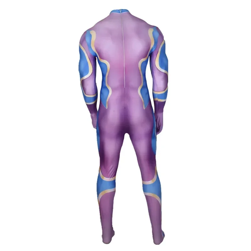 Anime JoJo's Bizarre Adventure Star Platinum Costume Cosplay Adulti Bambini Zentai Unisex Fullbody Lycra Tuta Abiti di Halloween