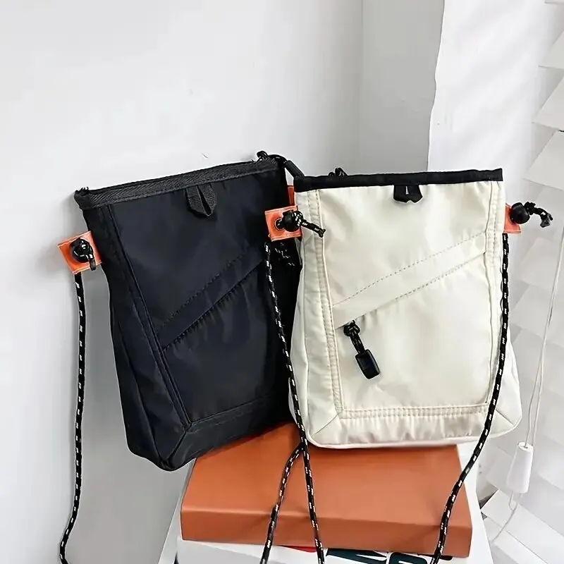 Malý silon crossbody brašna módní čtverec telefon měšec versatile rameno brašna pro studen čerstvý crossbody plátna brašna