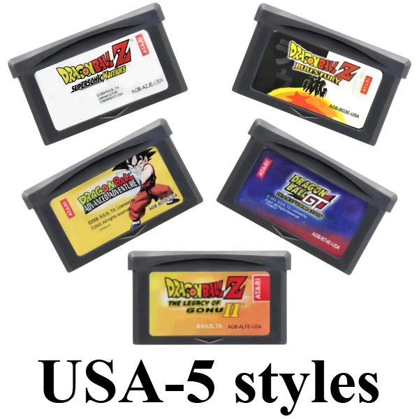 Cartucho de Jogo Dragon Ball Z GT GBA: Legado de Goku e a Fúria de Buu para Game Boy Advance - Cartão de Jogo de Ação Retrô para Coleção de Fãs de Anime
