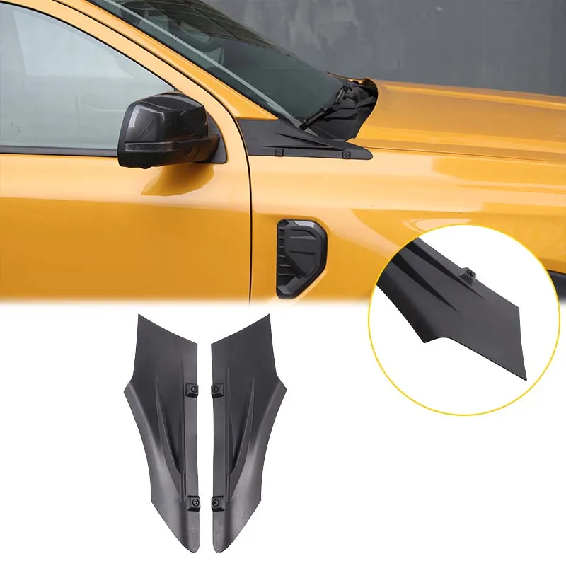 

Для Ford Ranger Ranger Fender 2023 + декоративный спойлер, декоративная панель, внешние аксессуары автомобиля, матовый черный