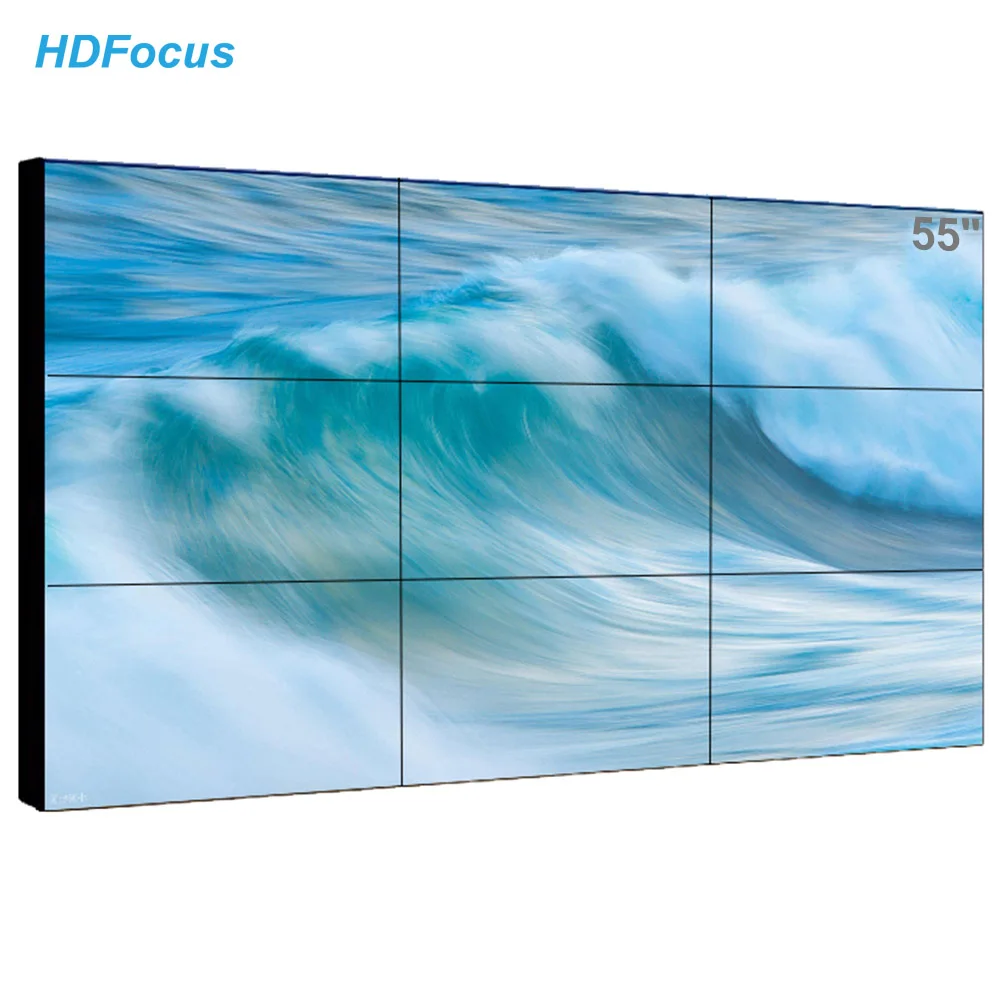 

HDFocus 55 Inch 0.88mm Super Narrow Bezel LCD Video Wall With Video Wall Controller