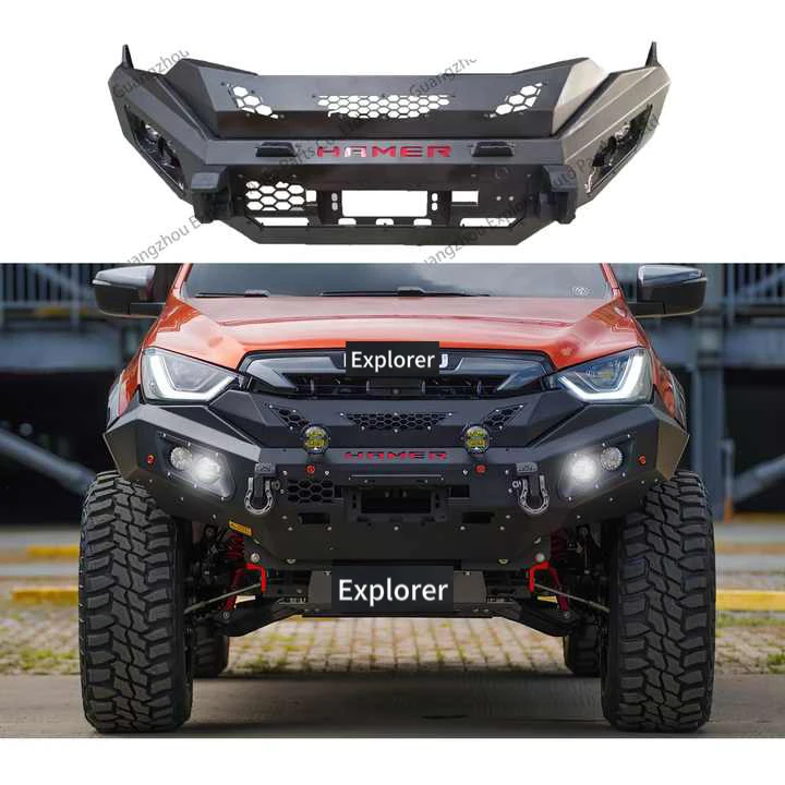 

DMAX Steel Front Bumper Bar For D-max Dmax Steel Bull Bar Extension Auto Lighting Parts Pickup Bull Bar