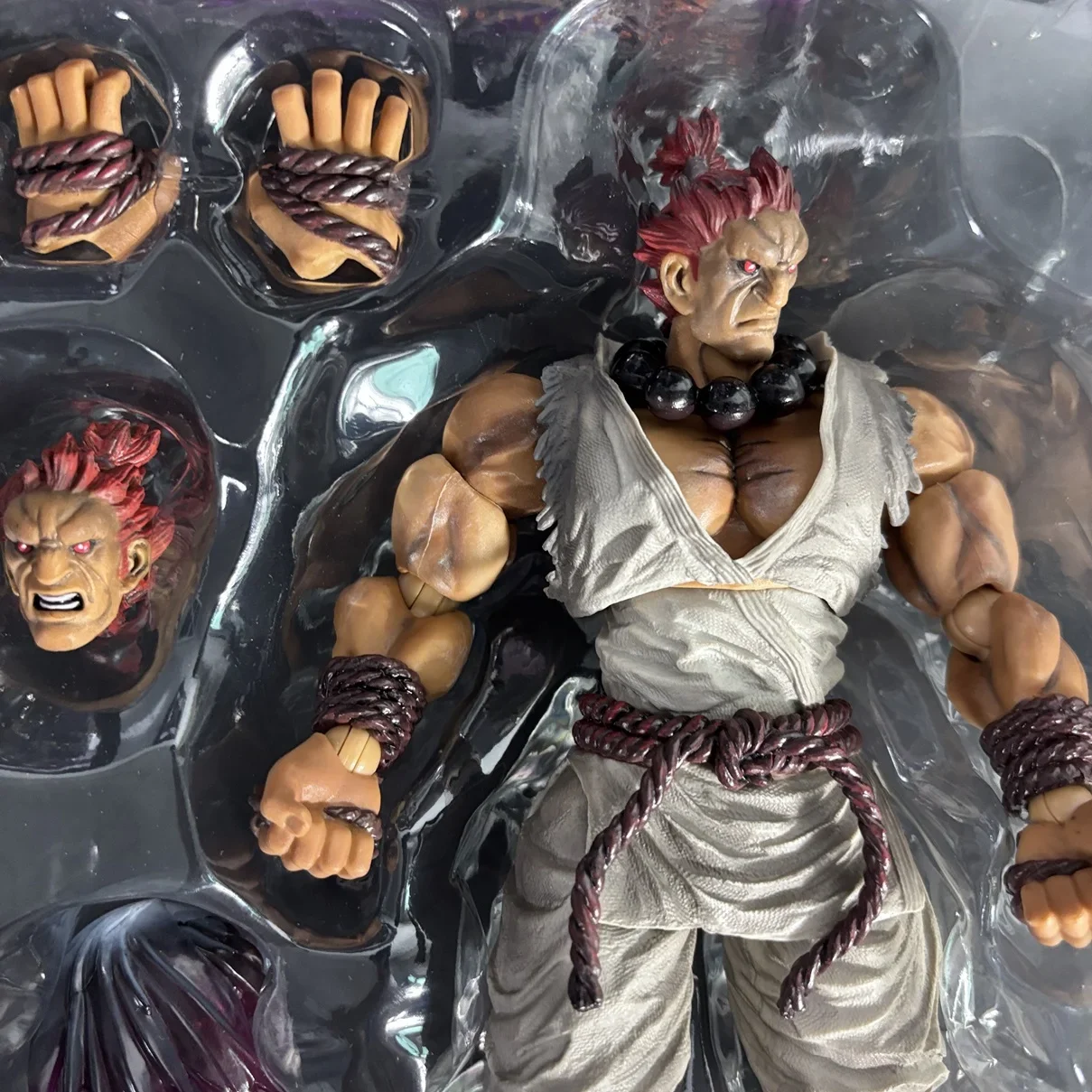لعبة شخصيات الحركة Play Arts Kai Gouki Akuma ذات اللون المحدود باللون الأبيض Cer Ultra Street Fighter IV: لعبة شخصيات الحركة Final Challengers 1/12 #3