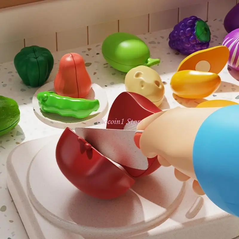 y1ub Kitchen تلعب لعبة التعلم المعرفي الفاكهة للأطفال تنمية المهارة الحركية