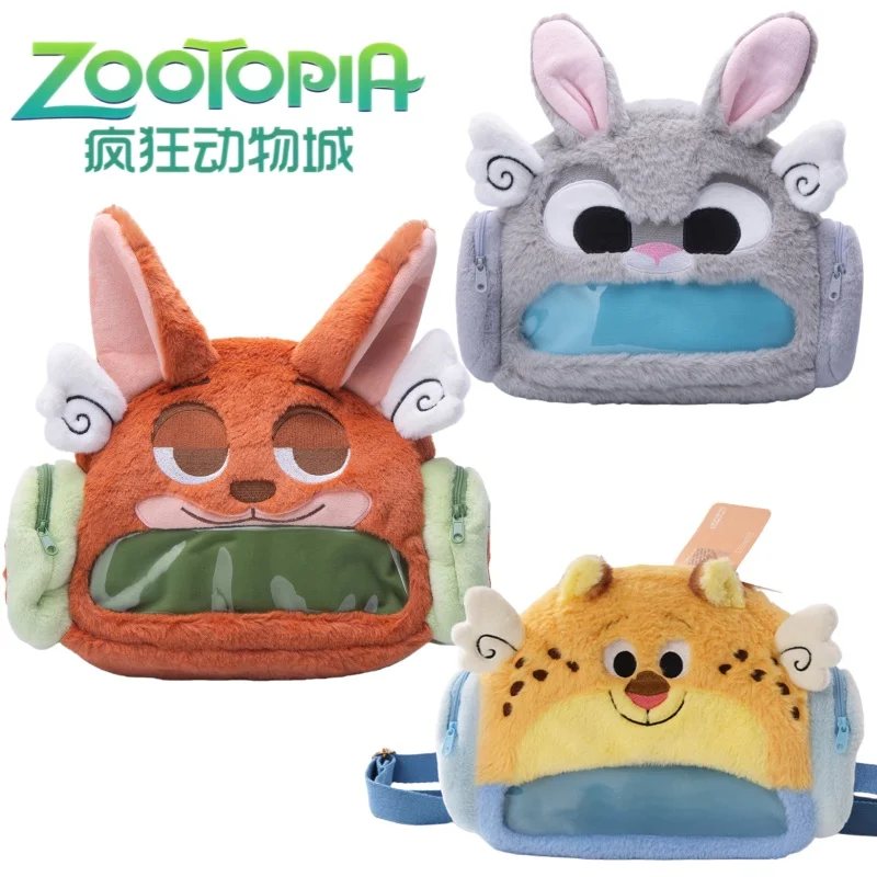 

Плюшевый рюкзак Zootopia с Ником Уайлдом, повседневная сумка, аниме-мерч, портативный органайзер для улицы, подарок на праздник, для поездок на работу