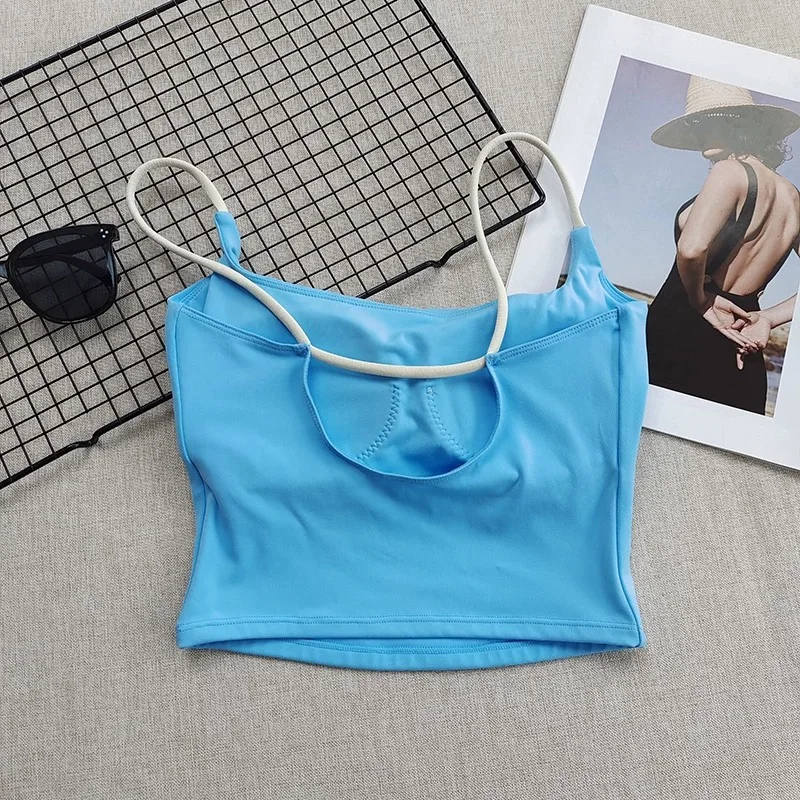 Fitness Girl Shockproof Sports Bra Padded One-Piece Yoga Vest Pilates Outerwear Beautiful Back Running Bra Women