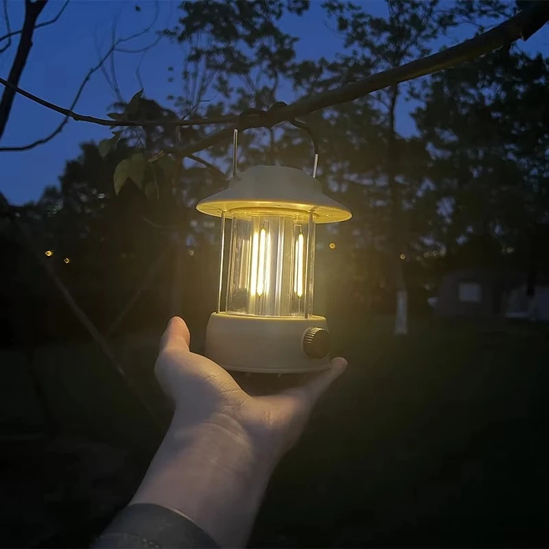 Camping Light Retro Light Emitting Diode Tent Camping Light Portable Retro Outdoor Camping