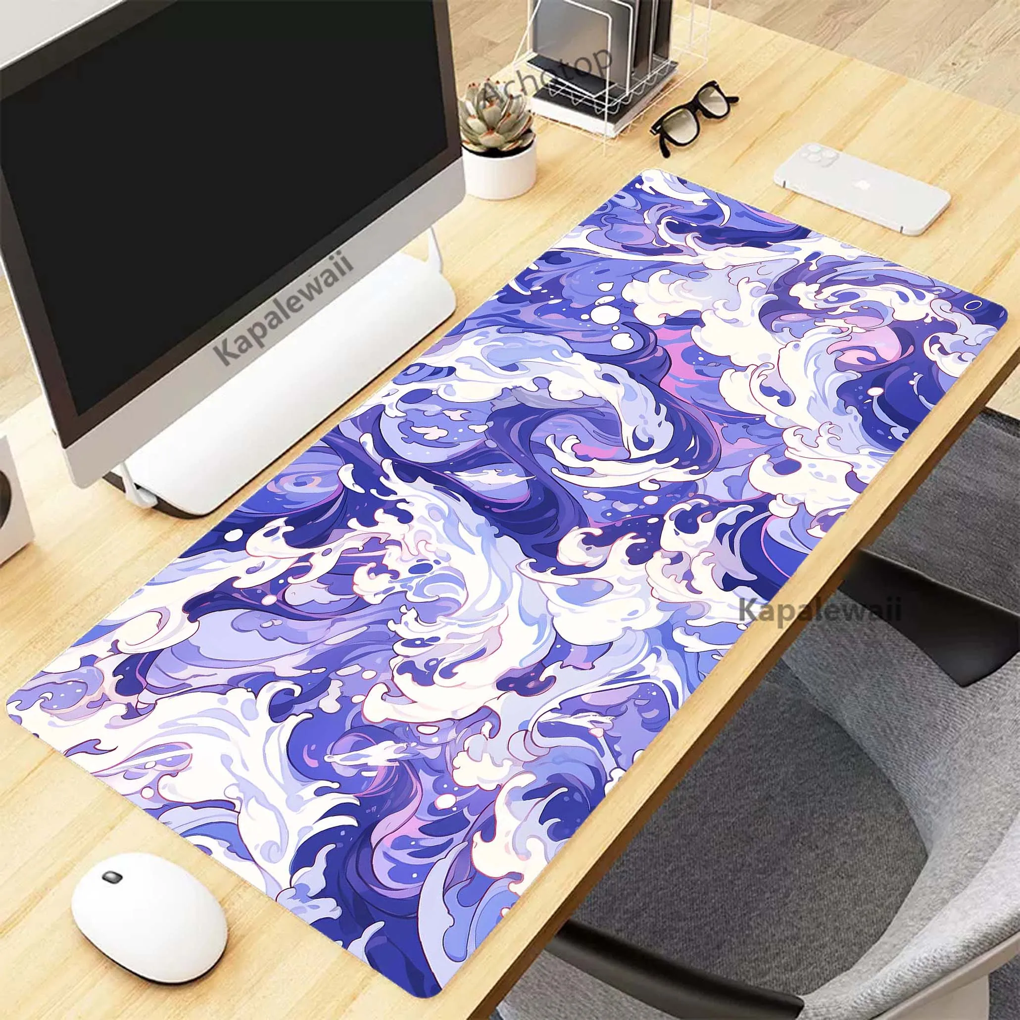 

Japanese Great Wave Art Individuality Gaming Mousepad Gamer Mousemat Desk Pad XXL Mouse Pad Keyboard Mat Pc Tapis de Souris