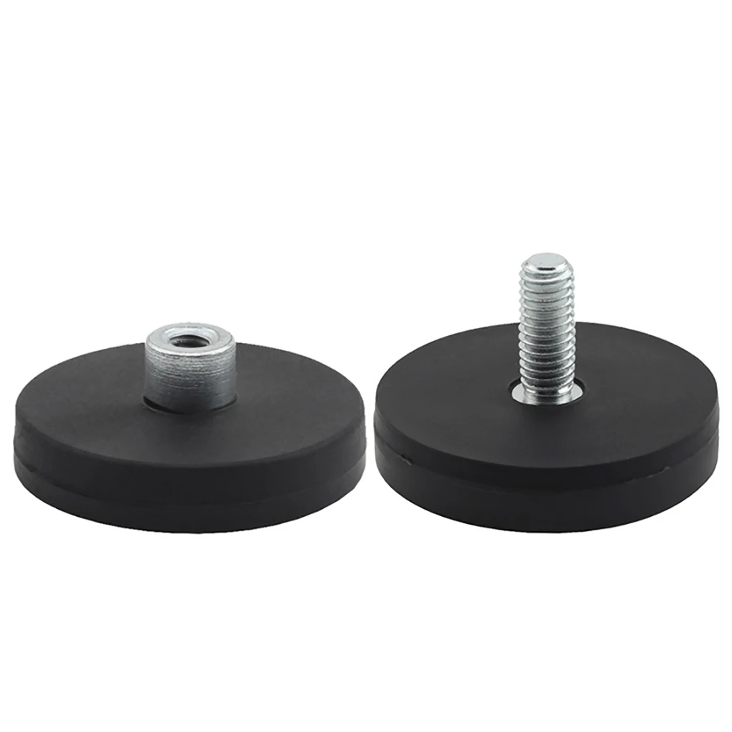 M4 M5 M6 Magnetische Basis Halter D31mm Runde Gummi Beschichtet Magnet Mini für Kamera Auto Dach Scheinwerfer Licht Bar Halterung sucker Mount – Detail 6