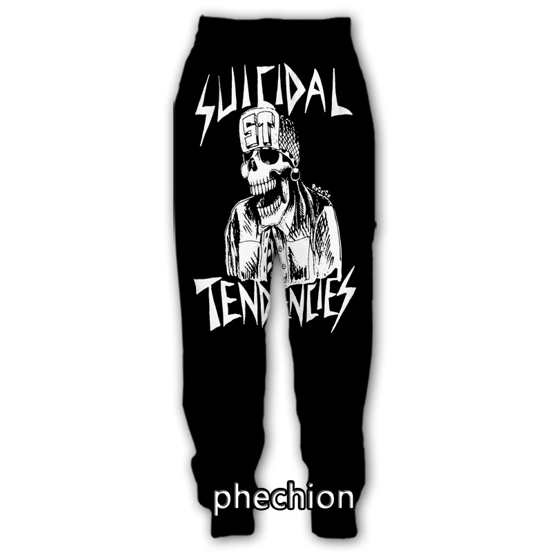 phechion New Fashion Men/Women Suicidal Tendencies 3D Print Casual Pants Novelty Streetwear Men Loose Sporting Trousers Q31