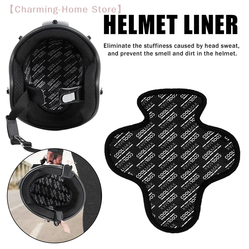 【M】Breathable Motorcycle Helmet Liner Pad, Sweat-Absorbing Quick-Dry Inner Cushion Cap, Helmet Insulation Comfort Insert