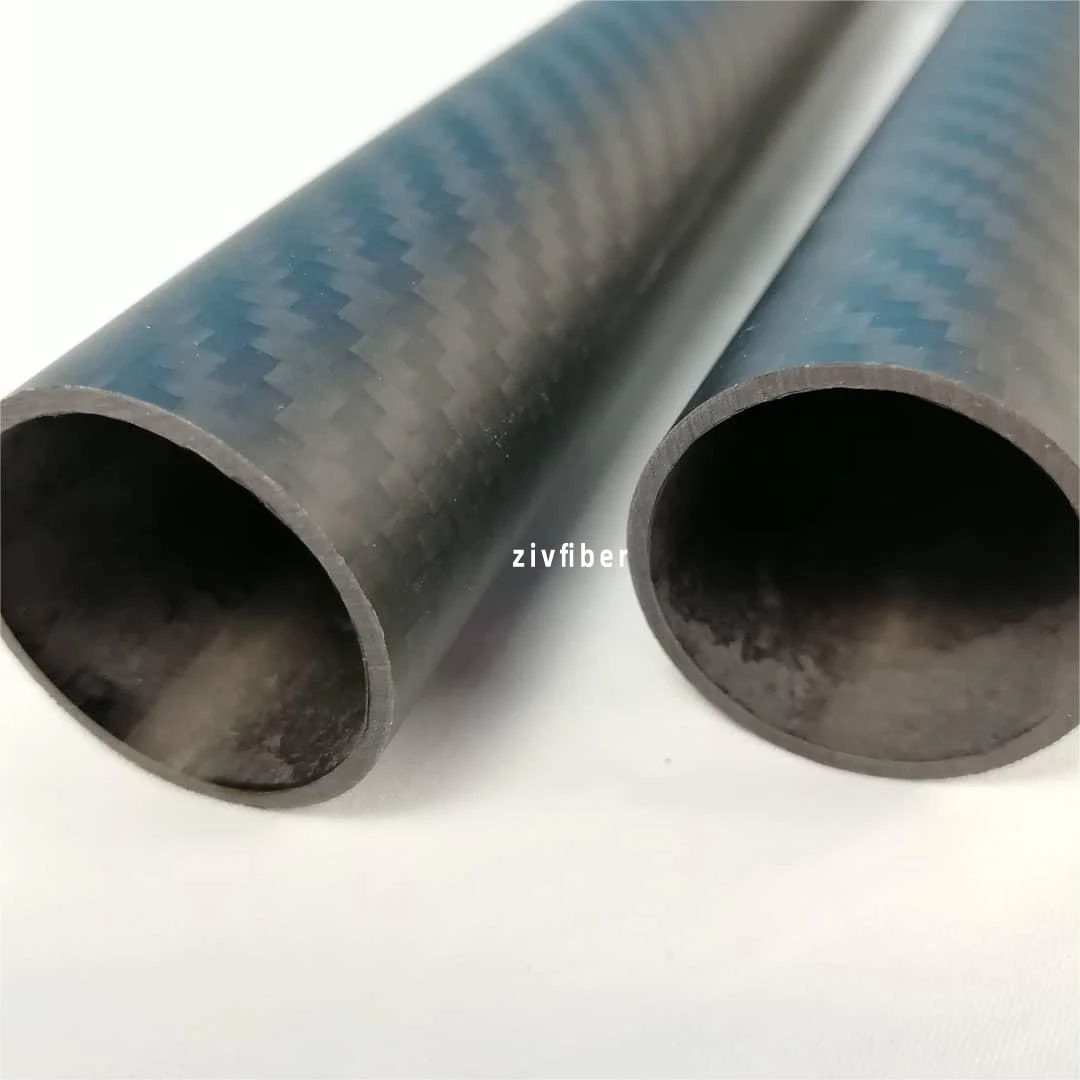 Carbon Fiber Fabric Tube OD21 22 23 24 25 26 27 28 29mm X 500mm Length Free Shiping with High Quality Twill Matte Surface