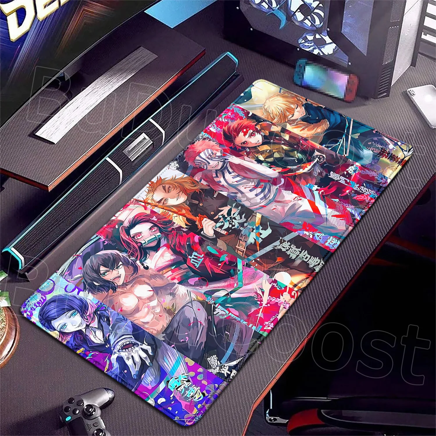 

HD New 900×400 Large Mouse Pad Demon Slayer Anime Mousepad Laptop Gaming Desk Mat Office Accessories Rubber Lockedge Mouse Mats
