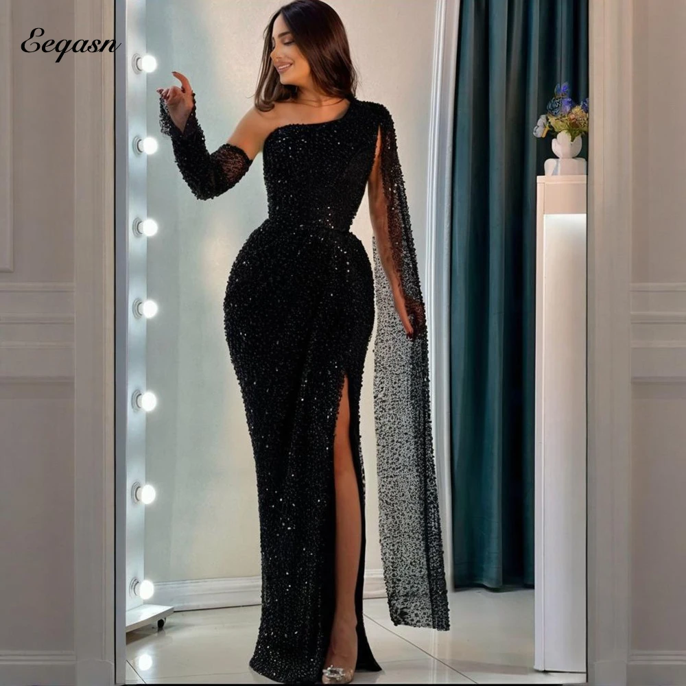 

Women's Evening Dresses for Special Occasions Customized Vestidos De Festa Mermaid Beading فساتين سهرة Luxury Prom