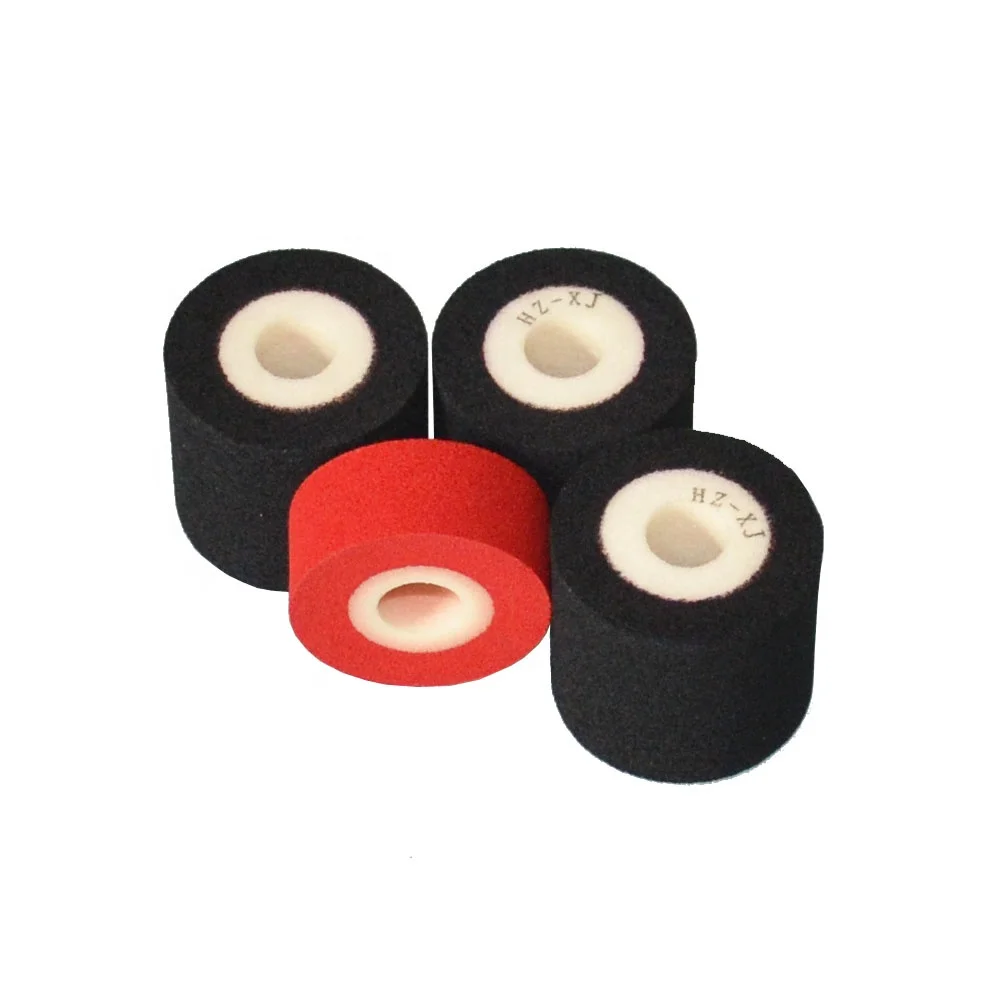 Black 36mm*32mm Hot Melt Solvent Ink Roller for Automatic Batch Coder for Transfer Printing