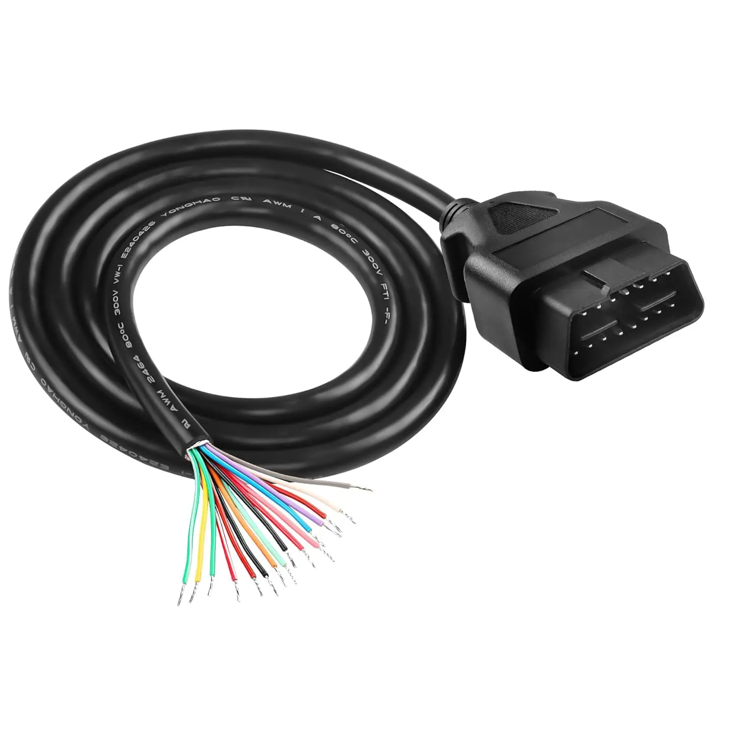 

OBD2 16 Pin J1962 Female Diagnostic Cable Open End