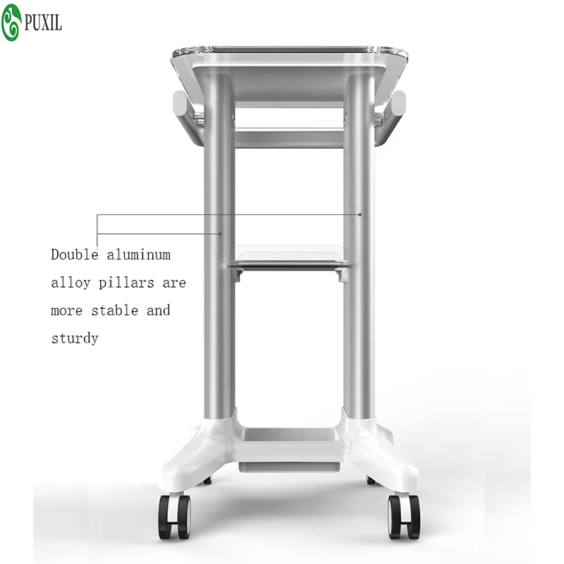 Beauty Instrument Trolley Desktop Rolling Trolley Multifunctional Dental Cart Acrylic Small Bubble Medical Cart