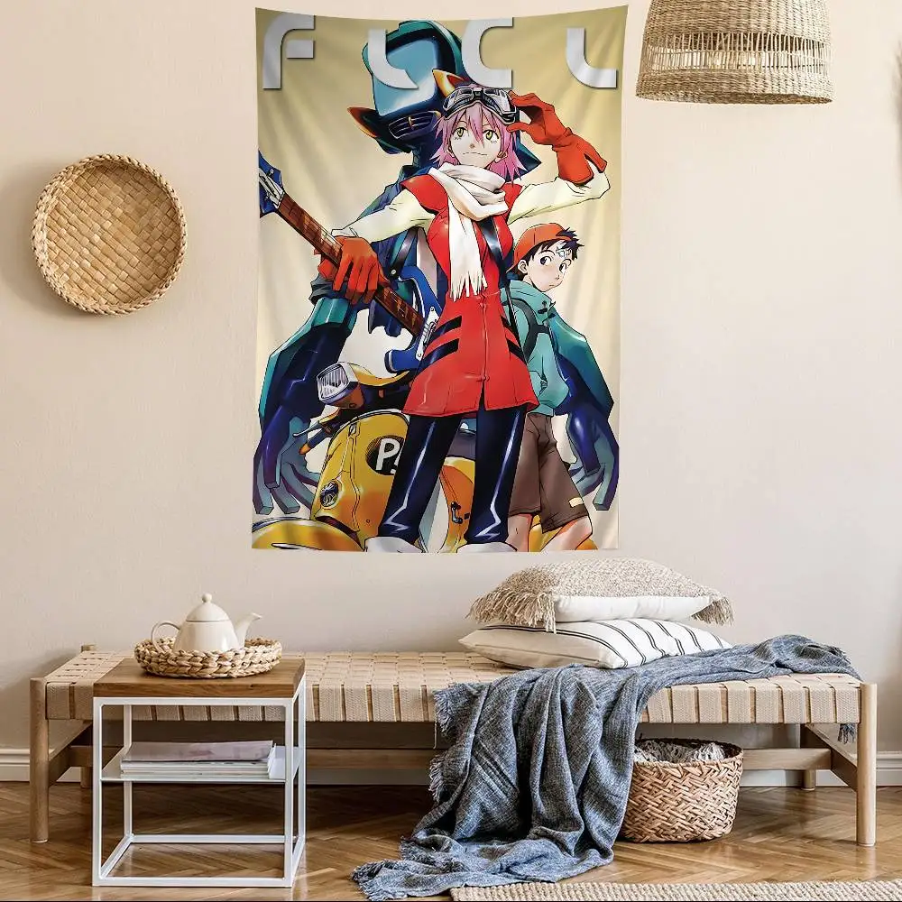 Anime Flcl Colorful Tapestry Wall Hanging Cheap Hippie Wall Hanging Bohemian Wall Tapestries Mandala Wall Hanging Sheets
