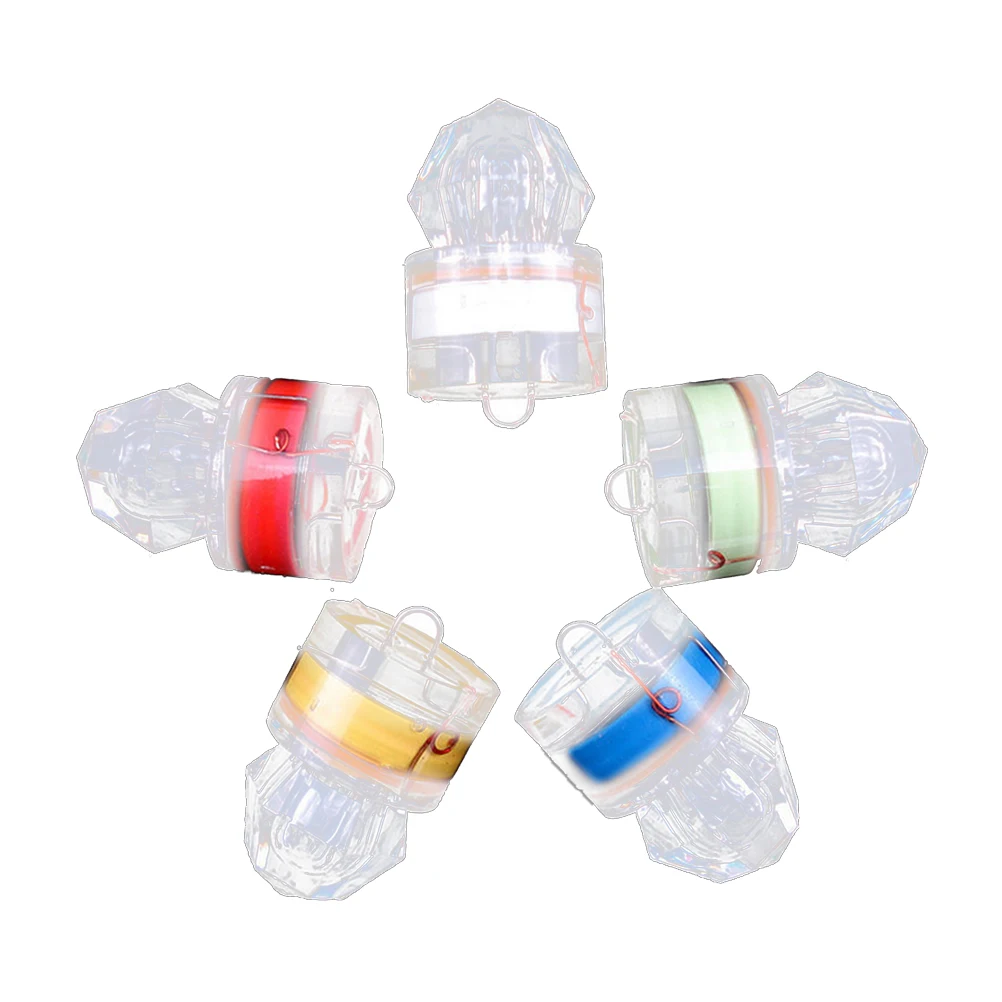 

5pc Fishing LED Light for Underwater Night with Long Time Energy Saving Transparent Led Fishing Lure Light Shell Fish Lure