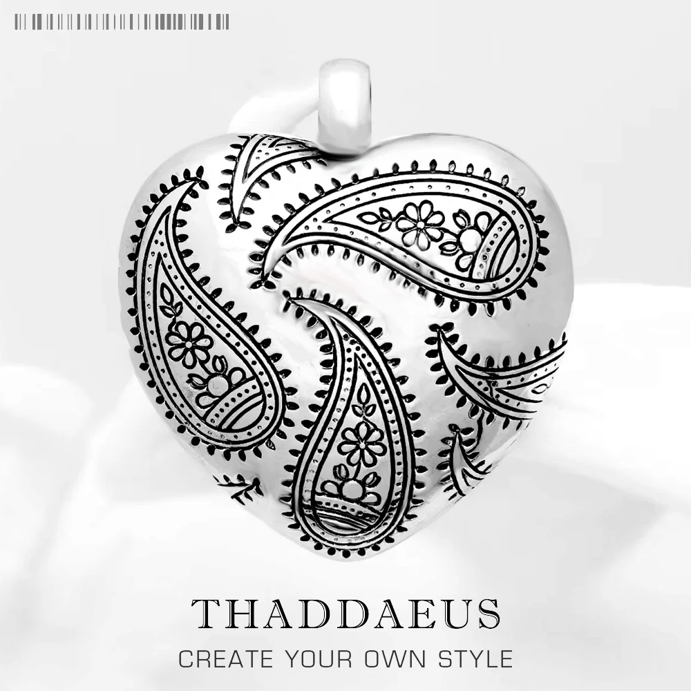 

Кулон с большим сердцем, фирменное Ювелирное Украшение в европейском стиле, аксессуары из стерлингового серебра 2021 пробы, романтический по...