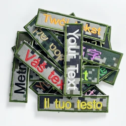 Military Tactical Badge,Embroidered Name patches,velcro patch,Iron on or sew on or Hook,For Uniform Hat airsoft bag jacket