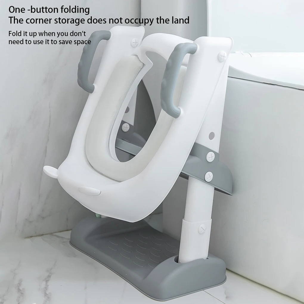 Baby Potty Chair Height Adjustable Household Training Seat with Ladder