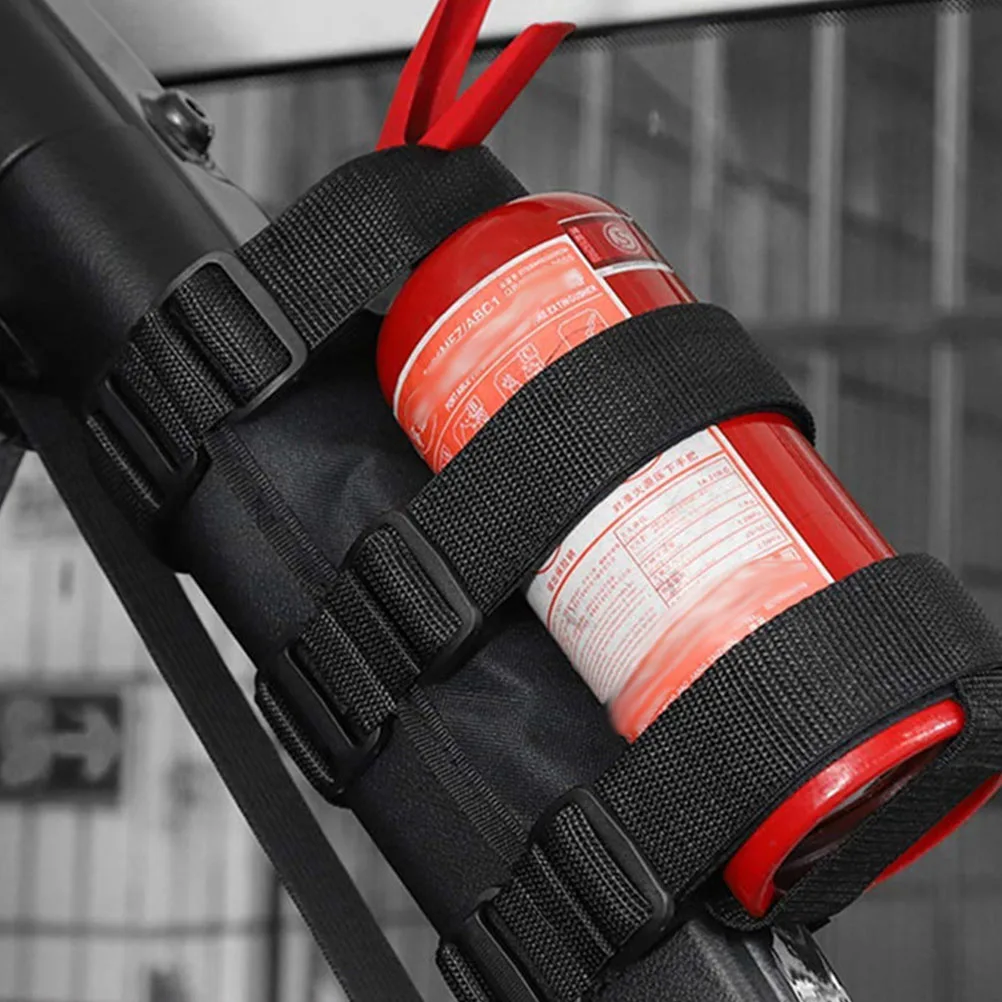 

Fire Extinguishers for The Car Strap Suitcase Black Plastic Buckle Trunk Holder