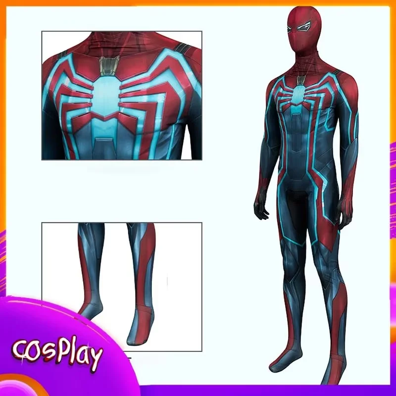 

Костюм Человека-паука Velocity: комбинезон супергероя для косплея, карнавала, маскарада, вечеринки, реквизит для косплея, взрослый боди, подарок