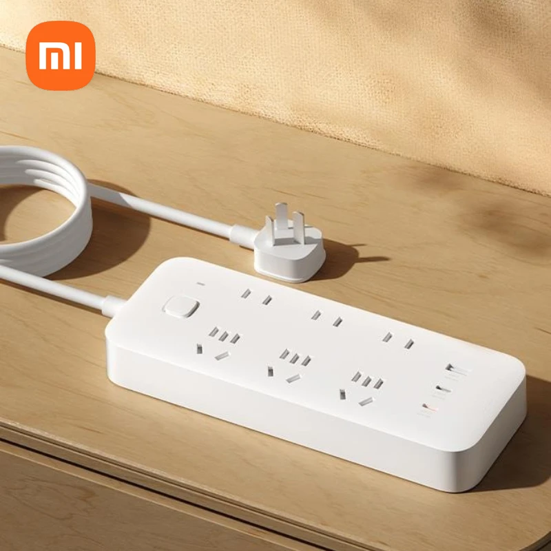 

Новая подключаемая плата для быстрой зарядки Xiaomi 67 Вт, пористый выход USB с кабелем, удлинитель, розетка для домашнего офиса, перетаскивающая плата