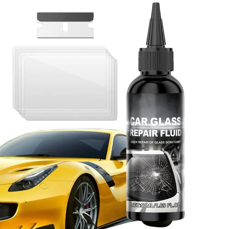 

Windscreen Repair Kit Tool Car Window Glass Liquid Repair Set Cracks Gone Glass Kit Car Windshield Repair Fluid for Fixing Chips