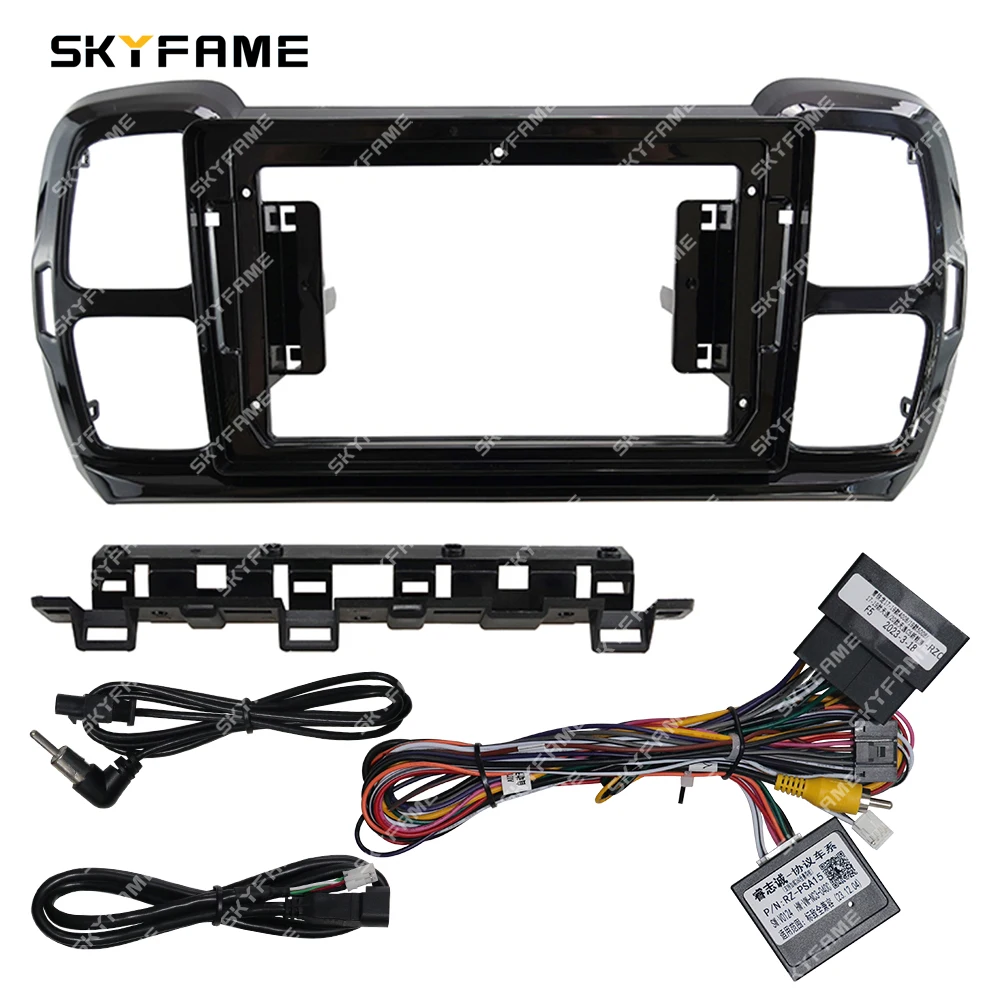 

SKYFAME Car Frame Fascia Adapter Canbus Box Decoder Android Radio Dash Fitting Panel Kit For Citroen C5 Aircross