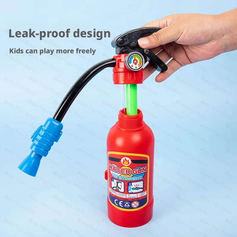 Hyper-Realistic Fire Extinguisher Water Gun Toy for Kids Summer Outdoor Beach Pool Play High Pressure Long Range Powerful Stream
