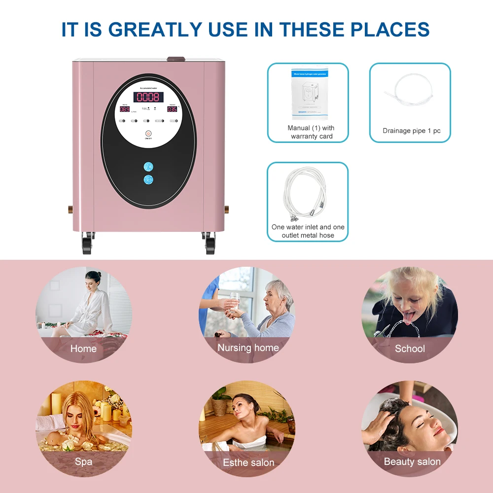 水素バスマシン水素水生成器家全体 H2 水素シャワースパデバイス家庭用水分補給と健康を向上させる