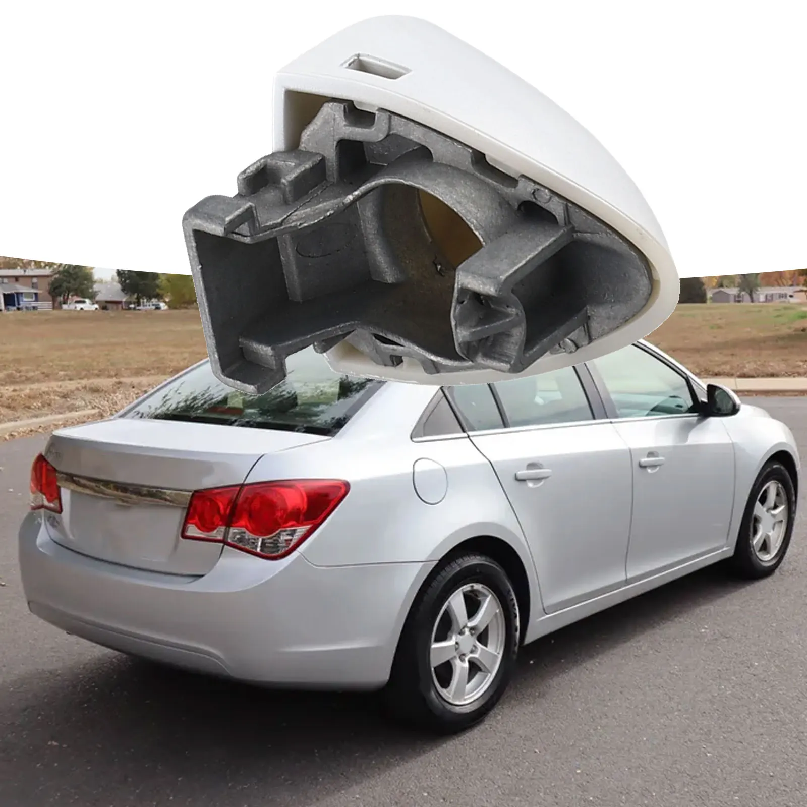 

Plastic Cover Door Handle Cover Material 2015-2018 Compatibility Driver Side Placement Installation Ready White Vehicle Repair