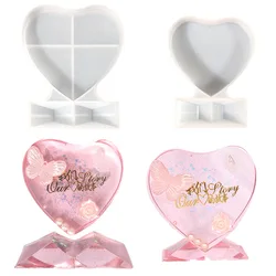 DIY Epoxy Silicone Mold Photo Frame Ornaments Love Photo Frame Picture Holder Jewery Molds For Resin Making Craft