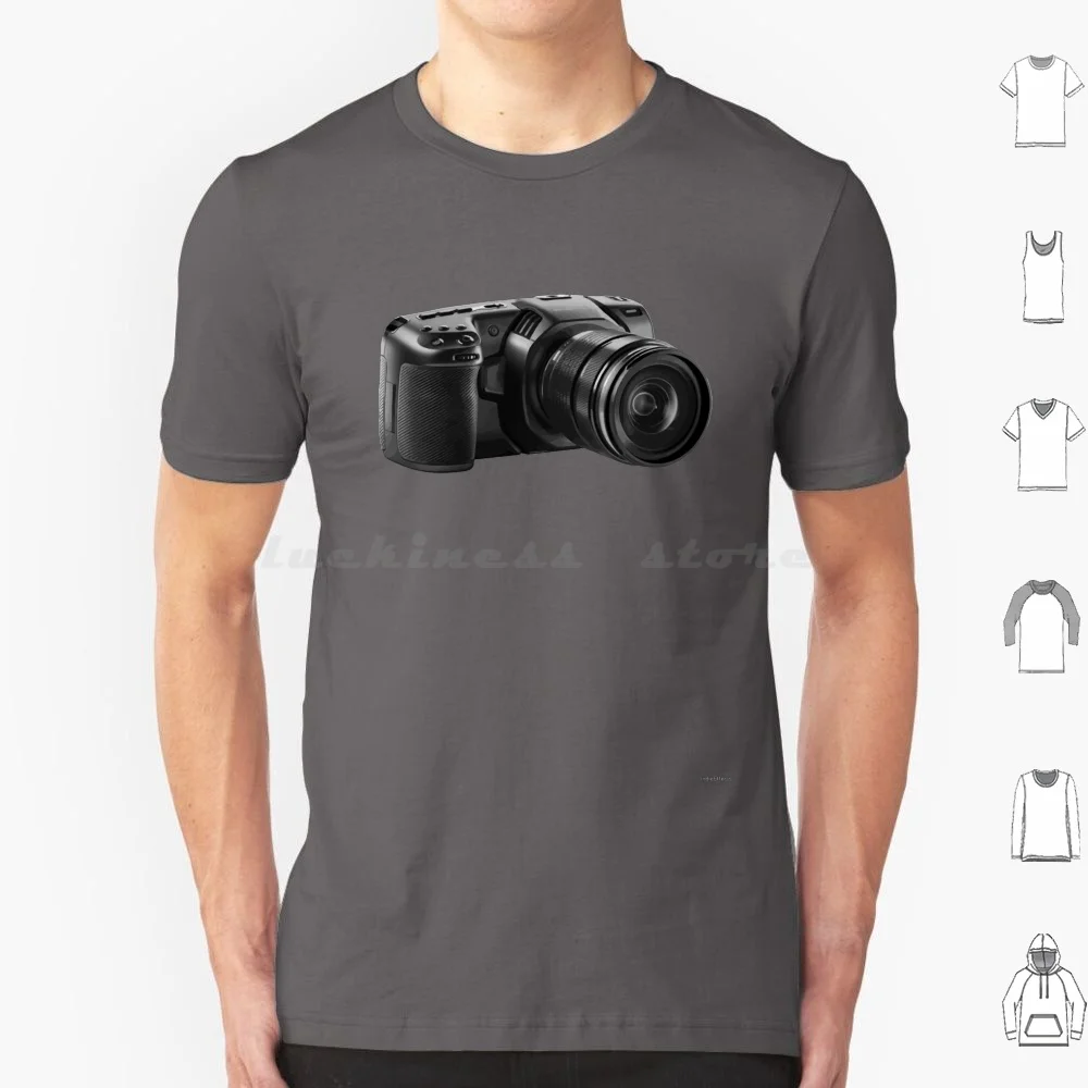 Bmpcc4k-Camiseta con cámara de cine de bolsillo, talla grande, 100% algodón, Bmpcc 4k, Bmpcc4k, cámara de bolsillo Blackmagic, cine de bolsillo Blackmagic