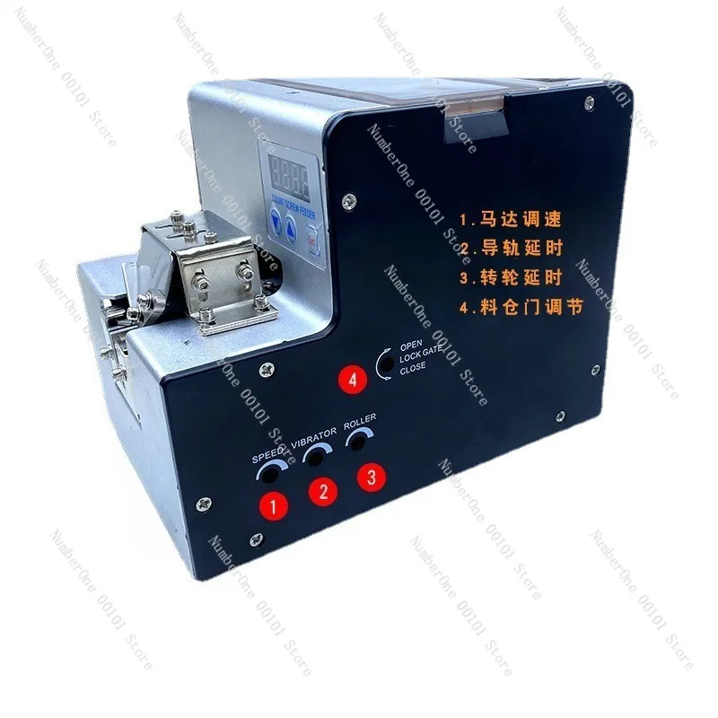 560 Digital Display Screw Feeder Machine Automatic Screw Sorting Dispenser CNC Counting Adjustable Rail Feeding System Fastener